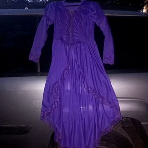 Purple lacey Renaissance/Victorian style duster